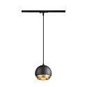 SLV 1-phase pendant luminaire LIGHT EYE� 150 GU10 IP20, black dimmable