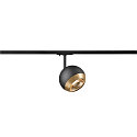 SLV 1-phase spot LIGHT EYE� 150 swivelling, rotatable GU10 IP20, black dimmable