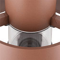 SLV outdoor floor lamp PHOTONI CYL POLE 75 cylindrical, impact resistant E27 IP65, rust dimmable