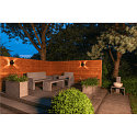 SLV outdoor wall luminaire PHOTONI CYL cylindrical, half round E27 IP65, black matt dimmable