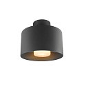 SLV outdoor ceiling luminaire PHOTONI CYL cylindrical, with spacer E27 IP65, black matt dimmable