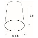SLV lamp shade PURI 2.0 - CONE conical, white