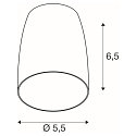 SLV lamp shade PURI 2.0 - DOME half round, white