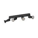 SLV wall and ceiling luminaire PURI 2.0 BASIC LONG 4 flames, long GU10 IP20, black dimmable