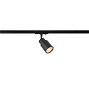 1-phase spot PURI 2.0 - TUBE cylindrical, adjustable GU10 IP20, black dimmable