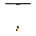 SLV 1-phase pendant luminaire PURI 2.0 - DOME half round GU10 IP20, black dimmable