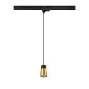 SLV 3-phase pendant luminaire PURI 2.0 - DOME half round GU10 IP20, black dimmable