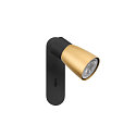 SLV wall and ceiling luminaire PURI 2.0 - DOME square, with switch GU10 IP20, gold, black dimmable