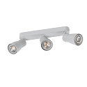 SLV wall and ceiling luminaire PURI 2.0 - DOME 3 flames, long GU10 IP20, grey dimmable