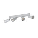 SLV wall and ceiling luminaire PURI 2.0 - CONE 4 flames, long GU10 IP20, grey dimmable