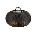 SLV solar floor lamp ADEGAN FLAT IP65, black dimmable