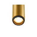 SLV 1-phase spot GRIP! S PHASE DTW swivelling, for VDU workstation, Dim-To-Warm IP20, gold dimmable