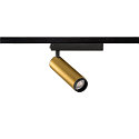 SLV 1-phase spot GRIP! M PHASE swivelling, for VDU workstation IP20, gold dimmable