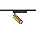 SLV 1-phase spot GRIP! M PHASE swivelling, for VDU workstation IP20, gold dimmable