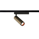 SLV 1-phase spot GRIP! M PHASE DTW swivelling, for VDU workstation, Dim-To-Warm IP20, bronze dimmable