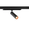 SLV 3-phase spot GRIP! M DALI DTW swivelling, DALI controllable, Dim-To-Warm, UGR < 19 IP20, black dimmable