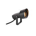 gorund spike luminaire SYNA SHADE round, tiltable GU10 IP65, black dimmable