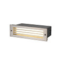outdoor recessed luminaire BRICK MESH rigid, switchable, wired through IP65