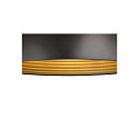 SLV pendant luminaire FORCHINI M 40 down, half round E27 IP20, black matt dimmable