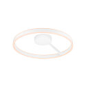 wall and ceiling luminaire ONE PHASE �60CM up / down, CCT Switch, ring shape IP20, white matt dimmable