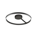 SLV wall and ceiling luminaire ONE PHASE � 60CM up / down, CCT Switch, ring shape IP20, black matt dimmable