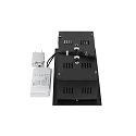 SLV ceiling recessed luminaire KADUX DOUBLE 2 flames, DALI controllable, cardanic swivelling IP20, black dimmable
