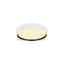 SLV wall and ceiling luminaire DECONA PHASE round, CCT Switch IP44, black dimmable