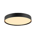 wall and ceiling luminaire DECONA PHASE round, CCT Switch IP44, black dimmable