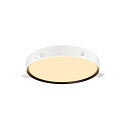 SLV wall and ceiling luminaire DECONA PHASE round, CCT Switch IP44, black dimmable