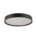 SLV wall and ceiling luminaire DECONA PHASE round, CCT Switch IP44, black dimmable
