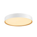 wall and ceiling luminaire DECONA PHASE round, CCT Switch IP44, gold, white dimmable