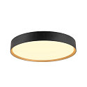 SLV wall and ceiling luminaire DECONA PHASE round, CCT Switch IP44, gold, black dimmable