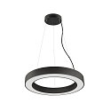 SLV pendant luminaire MEDO� RING 60 PHASE for VDU workstation, CCT Switch IP20, black dimmable