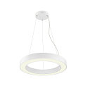 SLV pendant luminaire MEDO� RING 60 PHASE for VDU workstation, CCT Switch IP20, white dimmable