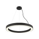 SLV pendant luminaire MEDO� RING 90 DALI for VDU workstation, DALI controllable, CCT Switch IP20, black dimmable