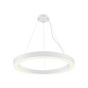 SLV pendant luminaire MEDO� RING 90 DALI for VDU workstation, DALI controllable, CCT Switch IP20, white dimmable