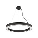 SLV pendant luminaire MEDO� RING 90 PHASE for VDU workstation, CCT Switch IP20, black dimmable