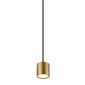 SLV pendant luminaire OCULUS PHASE DTW PVD round, Dim-To-Warm, adjustable IP20, brushed brass dimmable