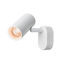 SLV wall and ceiling luminaire NOBLO� SINGLE PHASE DTW 1 flame, round, Dim-To-Warm IP20, white dimmable