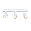 SLV wall and ceiling luminaire NOBLO� TRIPLE PHASE DTW 3 flames, round, Dim-To-Warm IP20, white dimmable