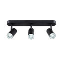 SLV wall and ceiling luminaire NOBLO� TRIPLE PHASE DTW 3 flames, round, Dim-To-Warm IP20, black dimmable