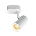 SLV wall and ceiling luminaire NOBLO� SINGLE PHASE 1 flame, round IP20, white dimmable