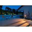 SLV outdoor floor lamp ORDI II POLE 70 square, with sensor IP54, black 