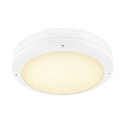 SLV wall and ceiling luminaire OUTDOOR BULKHEAD V 360 CCT Switch, impact resistant, switchable IP65, white, lacquered 