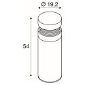 SLV bollard lamp CONCRETE POLE 55 IP65, grey