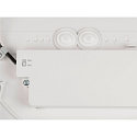 SLV ceiling luminaire DECONA 30 CL round, suitable for VDU workstation IP44, white, lacquered dimmable