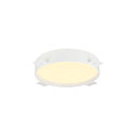 SLV ceiling luminaire DECONA 30 CL round, suitable for VDU workstation IP44, white, lacquered dimmable