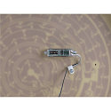 SLV ceiling luminaire DECONA 42 CL round, with sensor, suitable for VDU workstation IP44, white, lacquered 