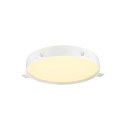 SLV ceiling luminaire DECONA 42 CL round, with sensor, suitable for VDU workstation IP44, white, lacquered 