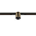SLV track spot FIXT-IT! round, built-in version, suitable for VDU workstation IP20, bronze, black, lacquered dimmable